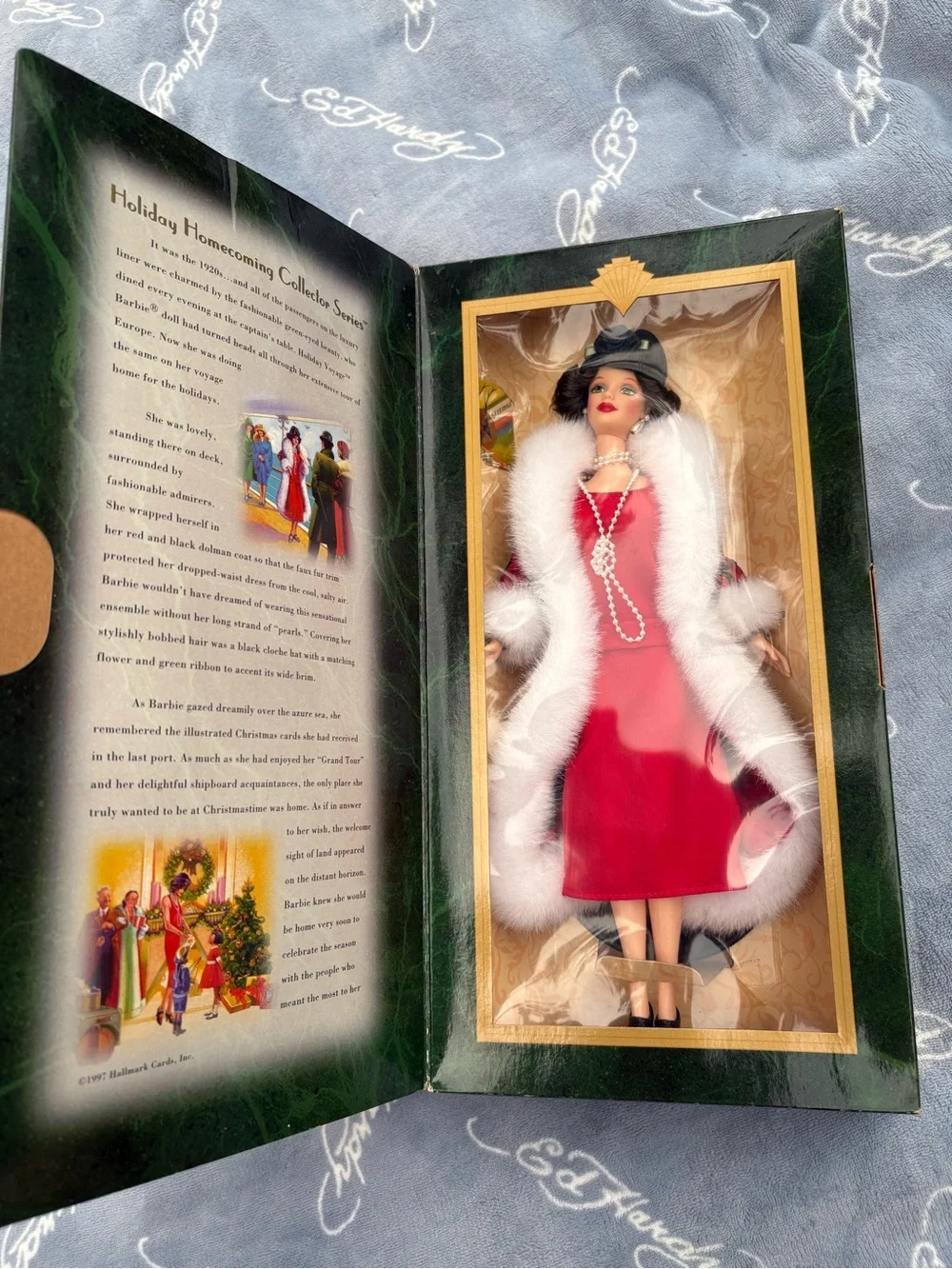 Barbie Holiday Homecoming in Red Dress with White Fur Trim